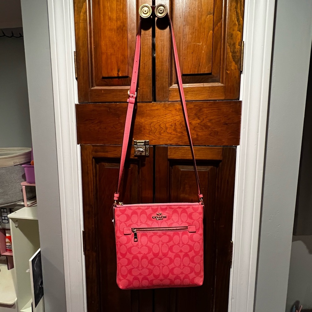 Coach Pink Crossbody Bag - Picture 5 of 16